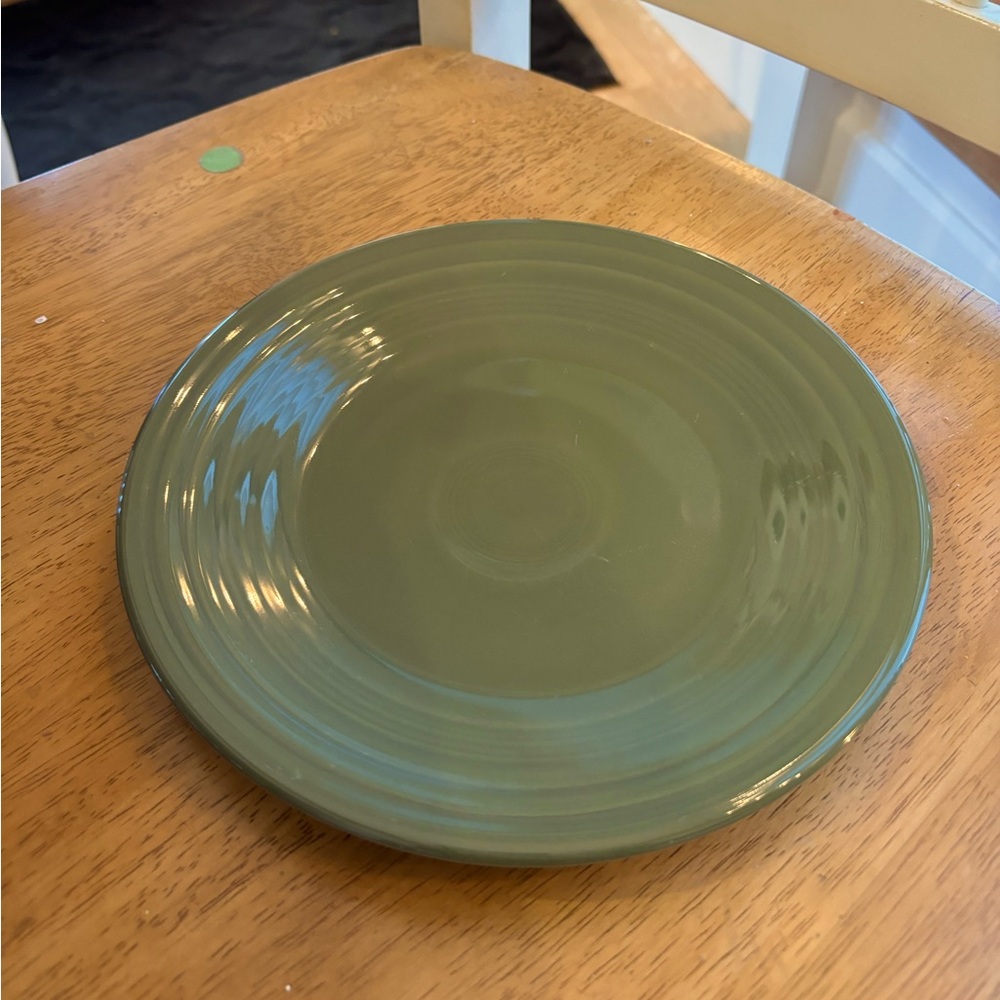 Fiestaware 9 inch sage green luncheon plate